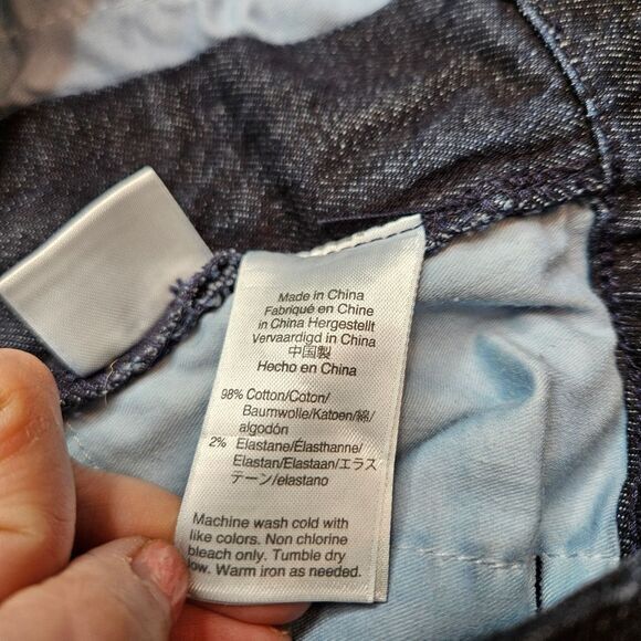 J.Crew Dark Wash Wide Leg Jeans‎ Raw Hem Denim Size 26 - Picture 5 of 7